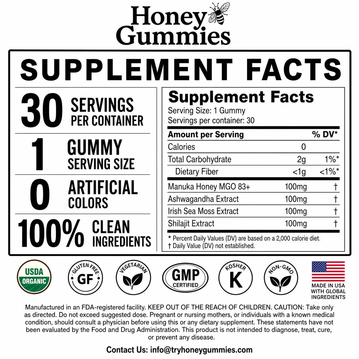 Honey Gummies™ Men’s Vitality Formula